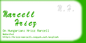 marcell hricz business card